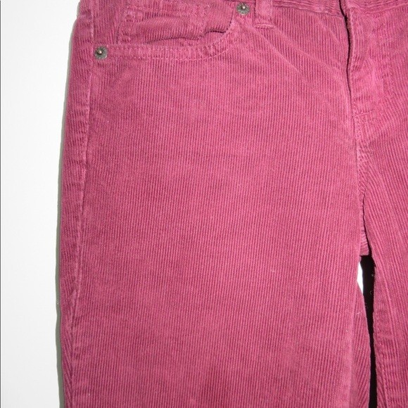J. Crew Pants Toothpick Fitted Ankle Dark Red Corduroy Womens 24 Skinny Low Rise - Picture 2 of 8